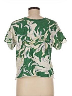 Maeve Green Floral Top Size S